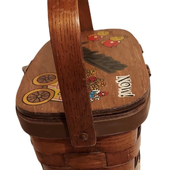 Hand Painted Basket - Picture 4 of 7